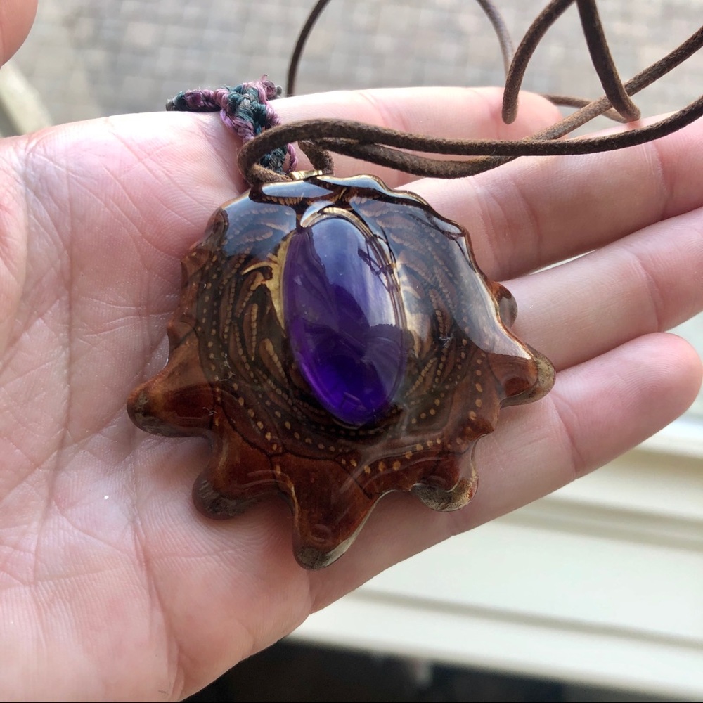 Third Eye Pinecone Pendent - Picture 1 of 4